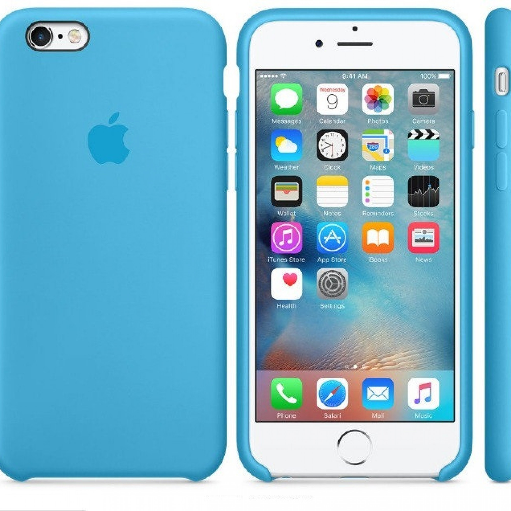 Чохол Apple Leather для iPhone 6 / 6s original Blue